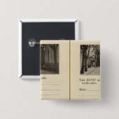 Autowegen, NY Vierkante Button 5,1 Cm (Voorkant /achterkant)