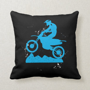 Autowiel van de autosnelweg Dirt Bike Rider Kussen