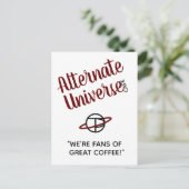 Autre carte postale Universe Café (Debout devant)