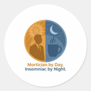 Autre de jour, insomniaque de nuit Autocollant
