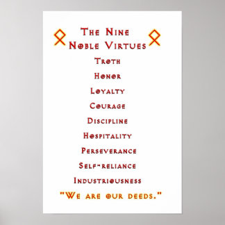 Autre Nine Noble Virtues Poster