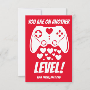 Autre niveau de jeu vidéo Valentines Carte de jour