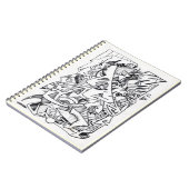 Autres plans de ici, Carnet de dessin d'encre (Côté gauche)