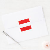 Autriche Autocollant de drapeau (Enveloppe)
