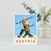 Autriche carte postale voyage vintage (Debout devant)