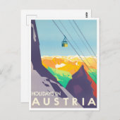 Autriche carte postale voyage vintage (Devant / Derrière)