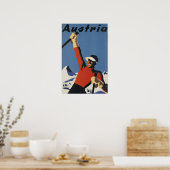 Autriche - Poster Vintage voyage (Cuisine)