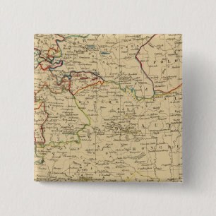 Autriche, Prusse, Confed Germanique, Pologne Vierkante Button 5,1 Cm