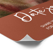 Autum Forest datum nacht ideeën Datum jar bruids s Poster (Hoek)