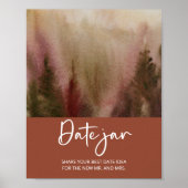 Autum Forest datum nacht ideeën Datum jar bruids s Poster (Voorkant)