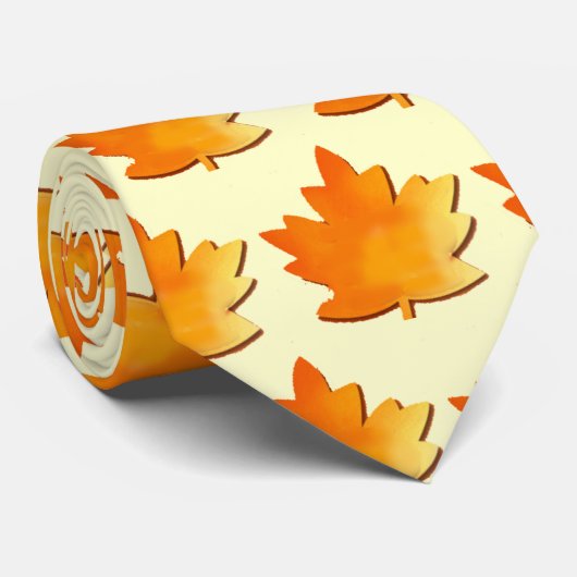 Autum Leaf Stropdas (Opgerold)