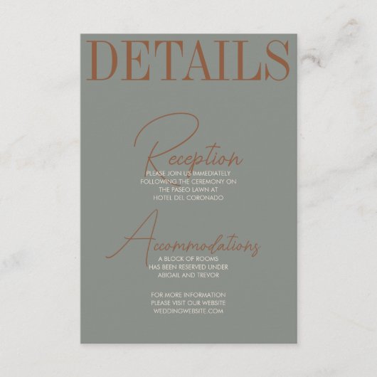 Autumb Bold en Retro Enclosure Kaart (Voorkant)