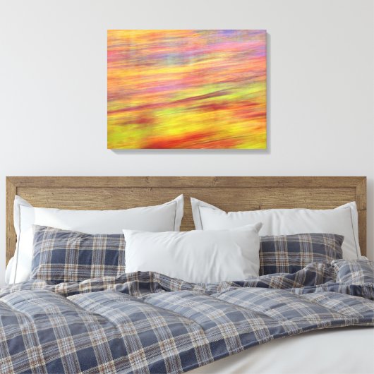 Autumn Abstract Canvas Print (Insitu (Slaapkamer))