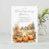 Autumn Abundance Thanksgiving Kaart (Staand voorkant)