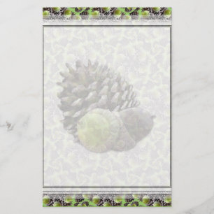 Autumn Acorns en Pine Cones Lg Alle kleurstations Briefpapier