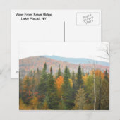Autumn Adirondacks Trees Scene Landschap Briefkaart (Voorkant / Achterkant)