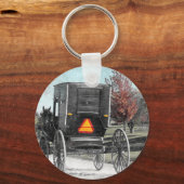 Autumn Amish Buggy Sleutelhanger (Voorkant)