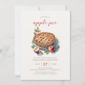 Autumn Apple Pie Baby shower Kaart (Voorkant)