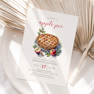 Autumn Apple Pie Baby shower Kaart