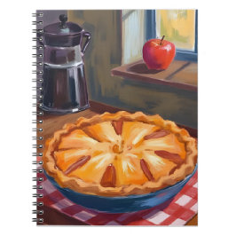 Autumn Apple Pie Thanksgiving Watercolor Notitieboek