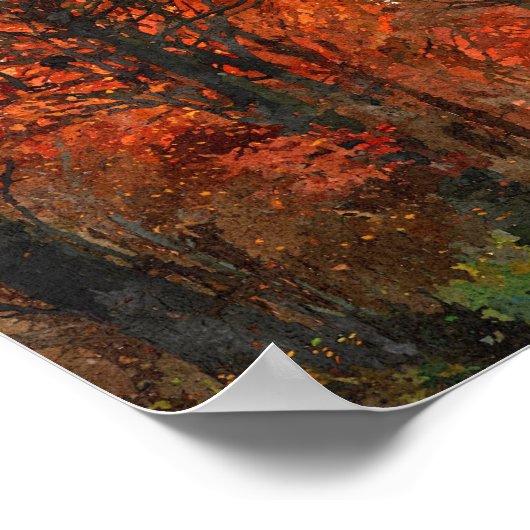 Autumn Arched Trees Poster (Hoek)