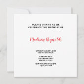 Autumn Aspen Birthday Invitation – Golden Forest (Dos)