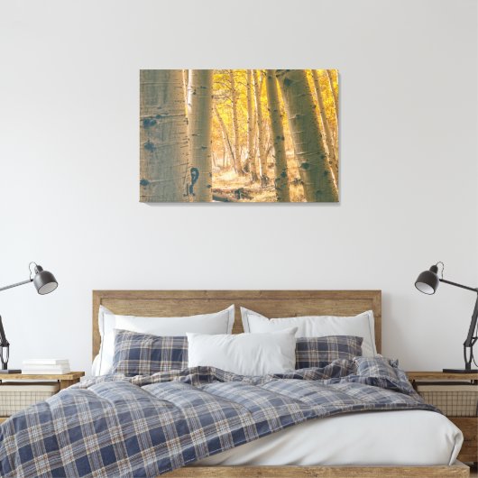 Autumn Aspens Canvas Afdruk (Insitu (Slaapkamer))