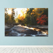 Autumn at Pictured Rocks  Canvas Afdruk (Insitu (Houten vloer))