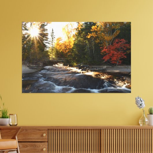 Autumn at Pictured Rocks  Canvas Afdruk (Insitu (Woonkamer))