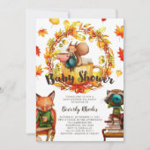 Autumn Baby shower Tea Party Animals Kaart (Voorkant)