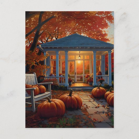 Autumn Backyard Briefkaart (Voorkant)