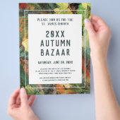 Autumn Bazaar, School of Community Event Green Lea Flyer (Hand)