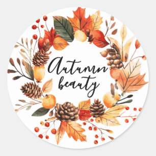 Autumn Beauty koffie mok Ronde Sticker