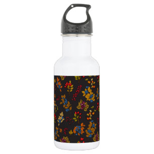 Autumn bessen op chocoladebruin 2 waterfles