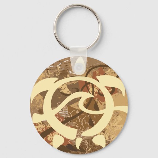 Autumn-BG-Turtle Sleutelhanger (Voorkant)