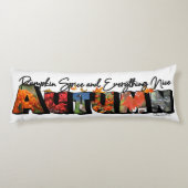 Autumn Big Letter Body Pillow Lichaamskussen (Achterkant)