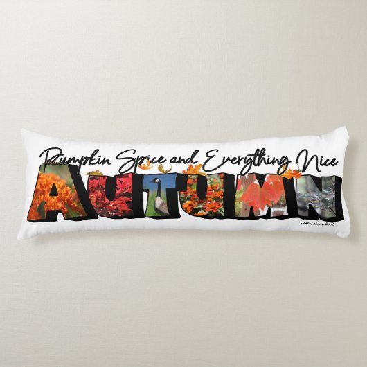 Autumn Big Letter Body Pillow Lichaamskussen (Voorkant)