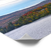 Autumn bij het meer van Willoughby, Vermont Poster (Hoek)
