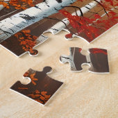 Autumn Birch Trees Puzzle (Côté)