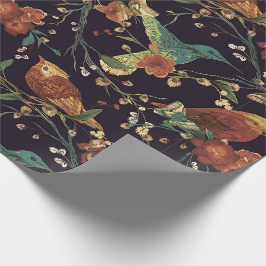 Autumn Birds Cadeaupapier (Hoek)