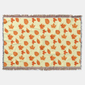 Autumn bladeren - bleek geel en oranje deken (Voorkant)