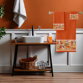 Autumn-bladeren en -zuren bad handdoek