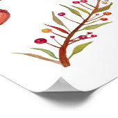 Autumn, bladeren, Poster (Hoek)