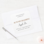 Autumn Blessing Apple Pie | Fall Candle Label  (Envelop)