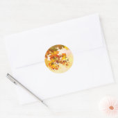 Autumn Blessing Ronde Sticker (Envelop)