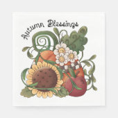 Autumn Blessings Herfst Harvest Servet (Voorkant)