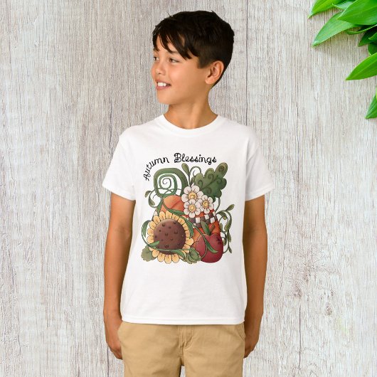 Autumn Blessings Herfst Harvest T-shirt