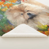 AUTUMN BLISS chow - Designer sherpa couverture 3 d (3/4)