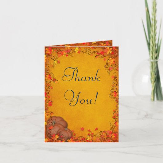 Autumn Bliss Wedding Bedankt (Voorkant)