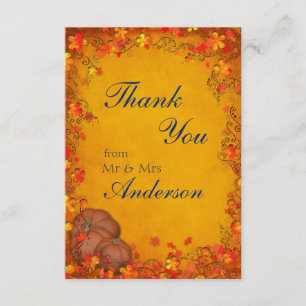 Autumn Bliss Wedding Bedankt